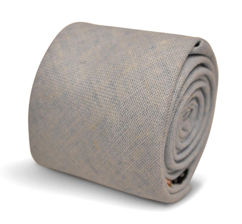 pale ice blue linen tie